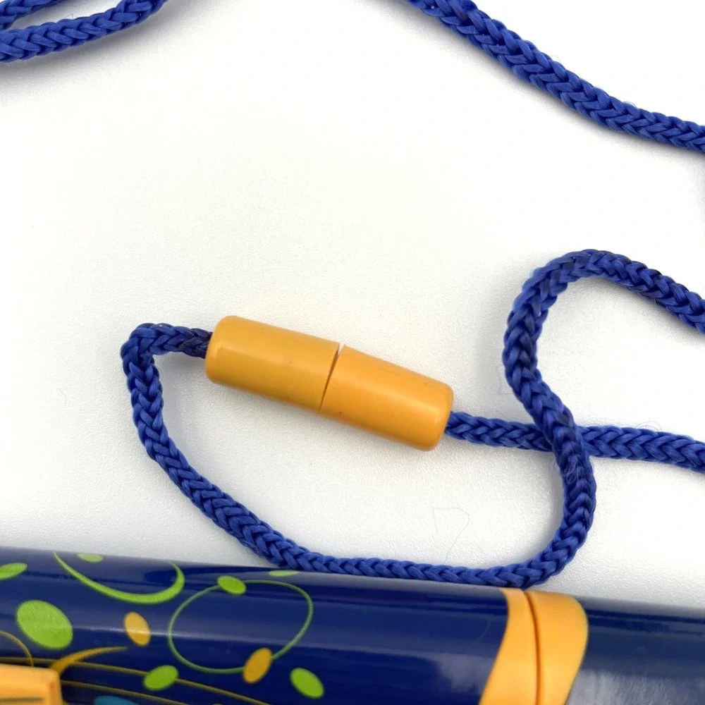 Novo Nordisk NovoPen Junior Drug Rep Pen Vintage Lanyard Blue Yellow 0006